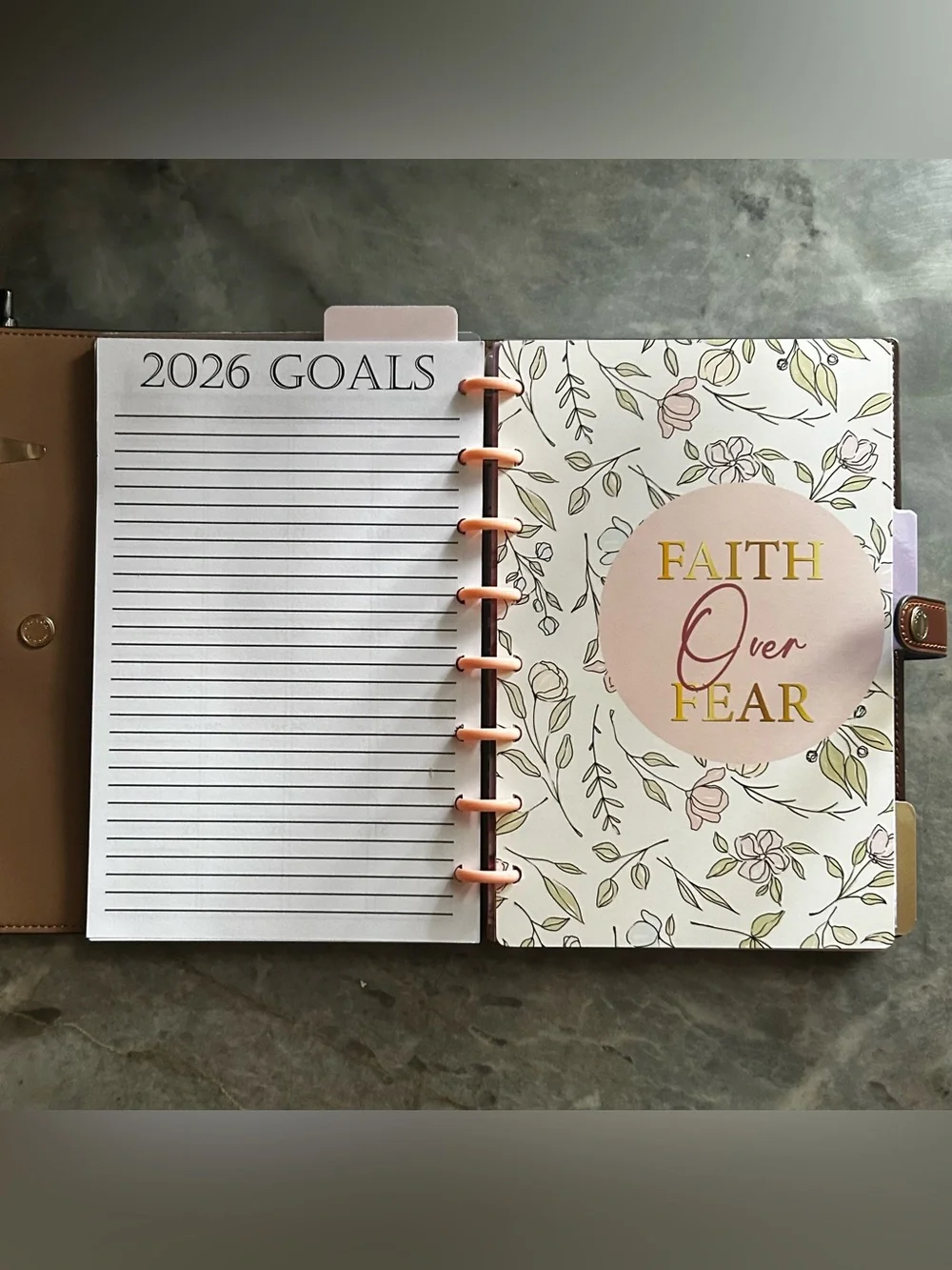 Planner / Agenda insert for Coach notebook cover
